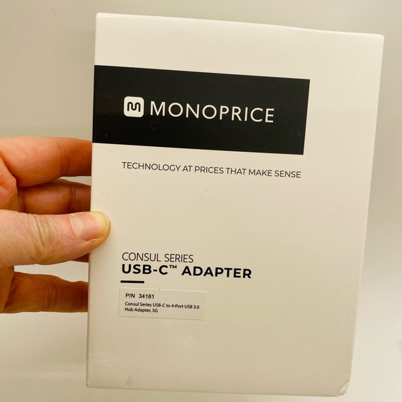 NWT Monoprice USB-C to HDMI USB 4K@30Hz, with USB-C 100W Power Delivery Adapter - Picture 2 of 8